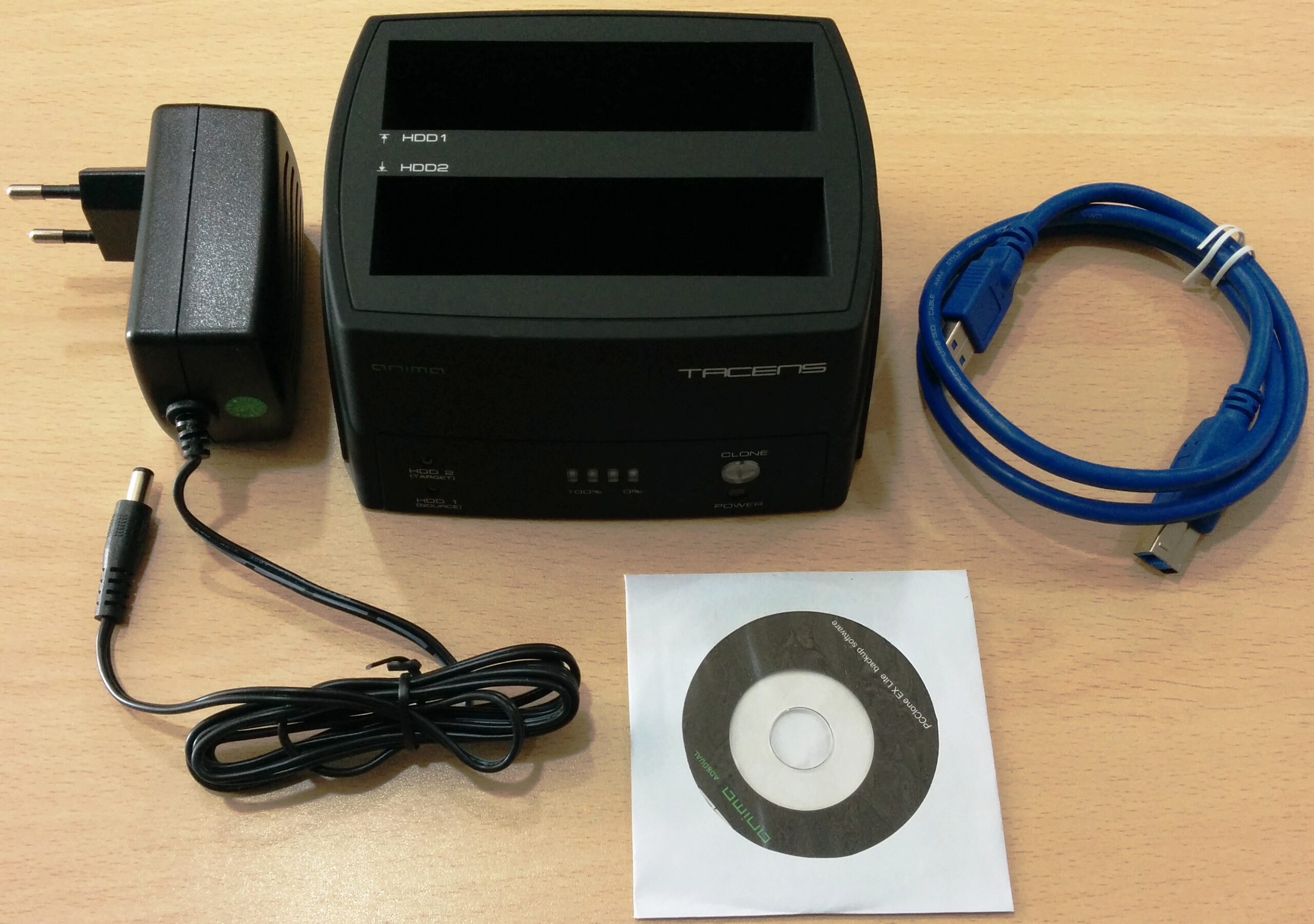 Adaptador de Discos Tacens Anima ADSDUAL (SATA a USB-C / USB 3.0)