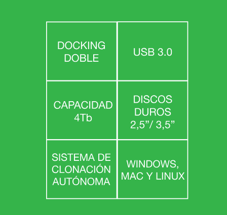 Adaptador de Discos Tacens Anima ADSDUAL (SATA a USB-C / USB 3.0)