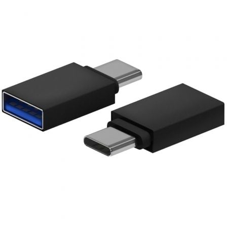 Adaptador USB 3.2 Aisens A108-0717/ USB Hembra – USB Tipo-C Macho/ Negro