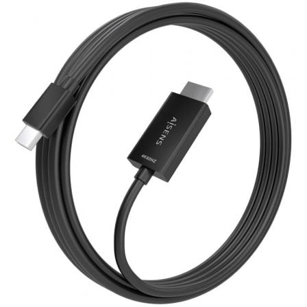 Cable Conversor Aisens A125-0889/ Mini DisplayPort Macho - HDMI 4K Macho/ 3m/ Negro - Imagen 2