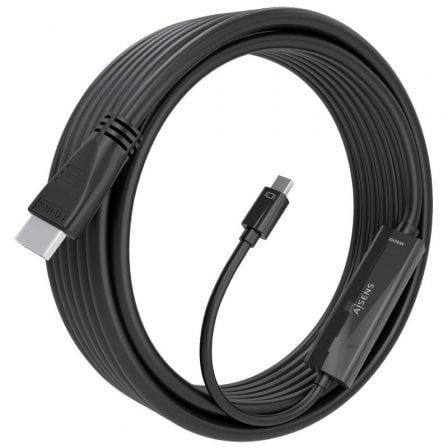 Cable Conversor Aisens A125-0890/ Mini DisplayPort Macho - HDMI 4K Macho/ 5m/ Negro - Imagen 2