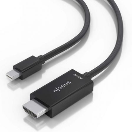 Cable Conversor Aisens A125-0890/ Mini DisplayPort Macho - HDMI 4K Macho/ 5m/ Negro - Imagen 3