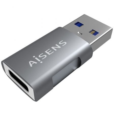 Adaptador USB 3.2 GEN2 Aisens A108-0655/ USB Tipo-C Hembra – USB Macho