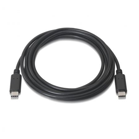 Cable USB 2.0 Tipo-C Aisens A107-0055/ USB Tipo-C Macho - USB Tipo-C Macho/ 480Mbps/ 50cm/ Negro - Imagen 2
