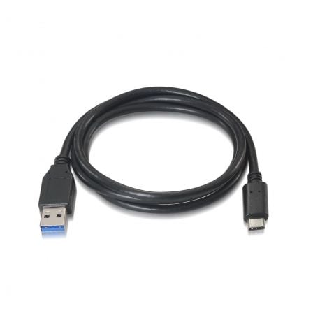 Cable USB 3.1 Tipo-C Aisens A107-0060/ USB Tipo-C Macho - USB Macho/ 10Gbps/ 1m/ Negro - Imagen 2