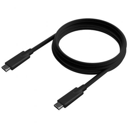 Cable USB 3.2 Tipo-C Aisens A107-0706 5GBPS 3A 60W/ USB Tipo-C Macho - USB Tipo-C Macho/ Hasta 60W/ 5Gbps/ 4m/ Negro - Imagen 2
