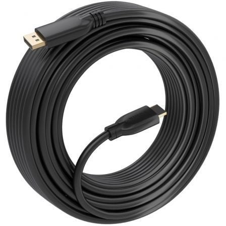 Cable Conversor Aisens A125-0922/ DisplayPort Macho - HDMI 4K Macho/ 10m/ Negro - Imagen 2