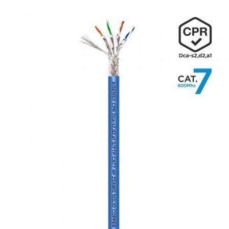 Bobina de Cable RJ45 SFTP AWG23 LSZH CPR Dca Aisens A146-0665 Cat.7/ 305m/ Azul - Imagen 3