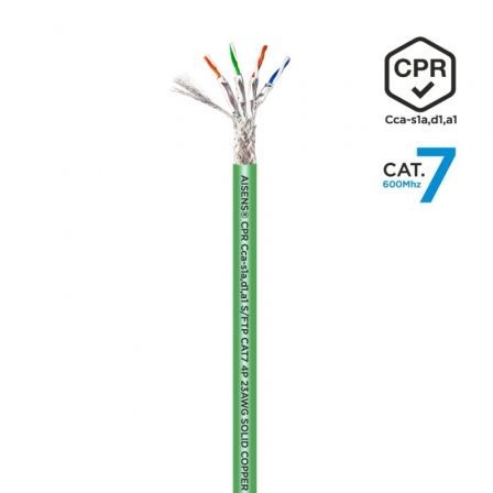 Bobina de Cable RJ45 SFTP AWG23 LSZH CPR Cca Aisens A146-0668 Cat.7/ 500m/ Verde - Imagen 3