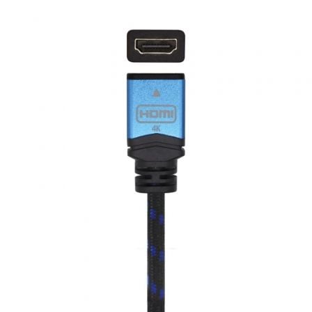 Cable Alargador HDMI Aisens A120-0454/ HDMI Macho - HDMI Hembra/ 3m/ Negro/ Azul - Imagen 2
