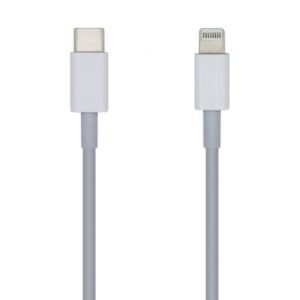 Cable USB Tipo-C 2.0 Lightning Aisens A102-0443/ Lightning Macho - USB Tipo-C Macho/ 480Mbps/ 2m/ Blanco