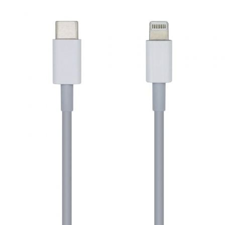 Cable USB Tipo-C 2.0 Lightning Aisens A102-0443/ Lightning Macho - USB Tipo-C Macho/ 480Mbps/ 2m/ Blanco