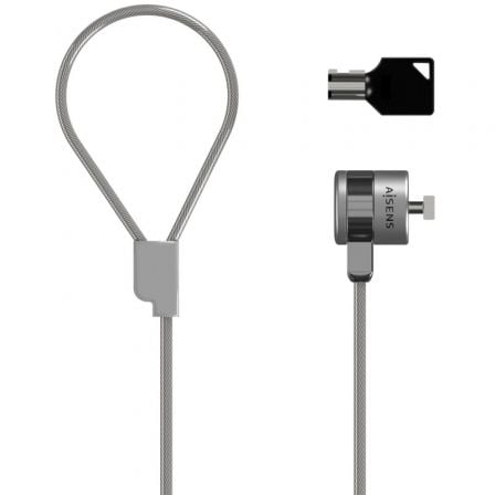 Cable de Seguridad para Portátiles Aisens ASLK-D40K02-SL/ 1.5m - Imagen 2