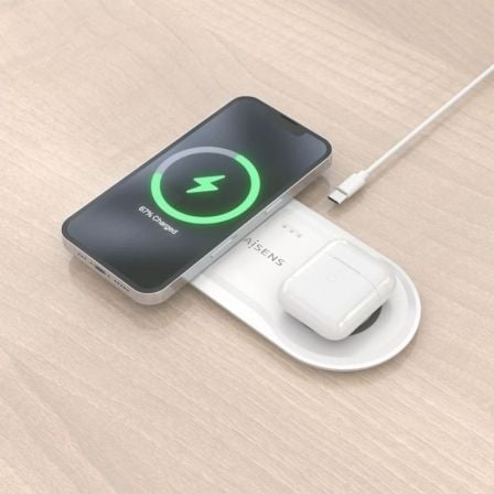 Base de carga Inalámbrica Aisens ASCH-15W2WC059-W/ 15W/ Blanco - Imagen 5