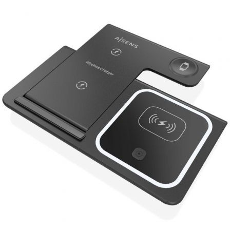 Base de carga Inalámbrica Aisens ASCH-15W3WC043-BK/ 15W - Imagen 2