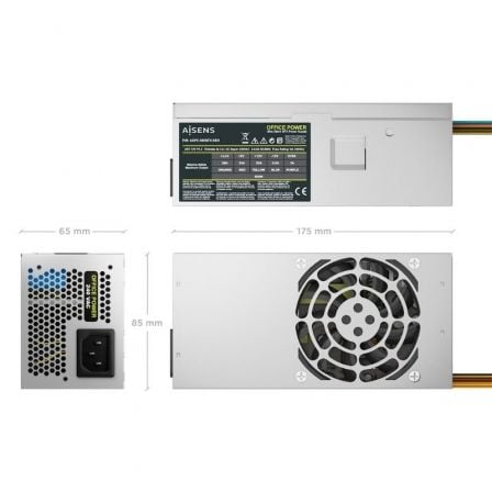 Fuente de Alimentación TFX Aisens ASPC-500TFX-SEO/ 500W/ Ventilador 8cm - Imagen 3