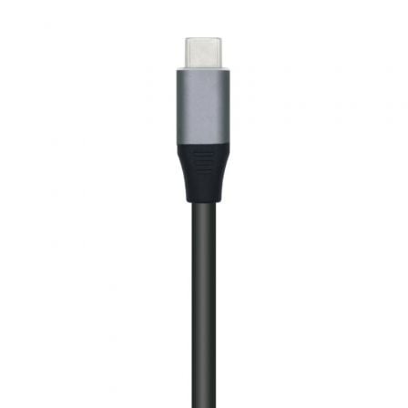 Hub USB Tipo-C Aisens A109-0508/ 4xUSB/ Gris - Imagen 3