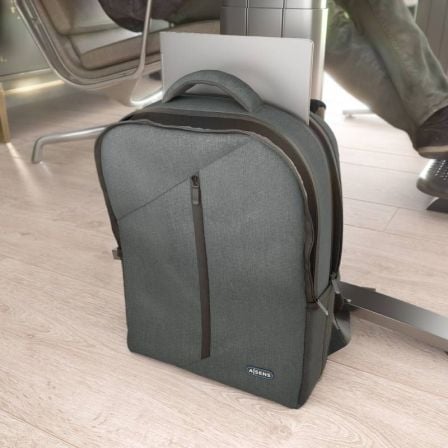 Mochila Aisens Premium ASBG-BP084-GR para Portátiles hasta 15.6"/ Gris - Imagen 5