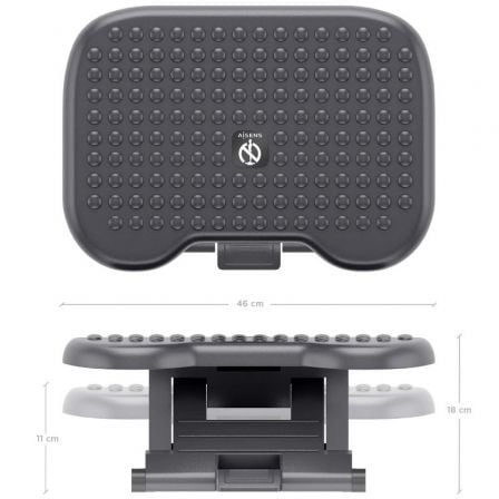 Reposapiés Ergonómico/ Inclinable/ Ajustable Aisens FRT02-267/ 46 x 18cm - Imagen 4