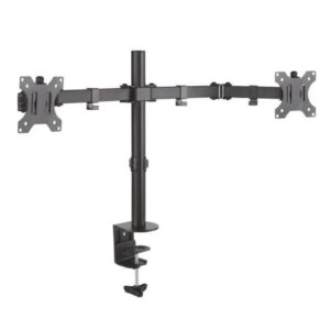 Soporte de Mesa para 2 Monitores Aisens DT32TSR-041/ Giratorio/ Inclinable/ hasta 8kg