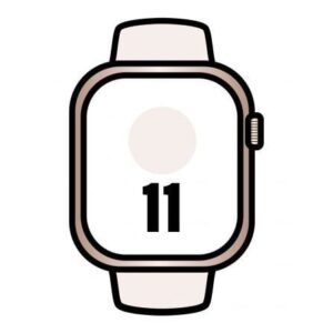Apple Watch Series 11/ GPS/ 46mm/ Oro Rosa/ Correa Deportiva Rosa rubor (M/L)