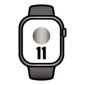 Apple Watch Series 11/ GPS/ Cellular/ 42mm/ Titanio Negro Pizarra/ Correa Negra/ Pizarra Milanese Loop