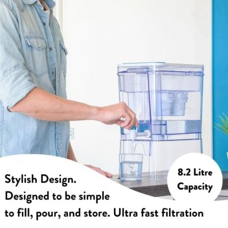 Depósito de Agua Filtrada Aqua Optima WD1001/ 8.2L/ Incluye 6 Filtros - Imagen 3