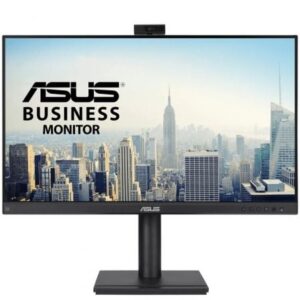Monitor Profesional Asus BE249QFK 24"/ Full HD/ Webcam/ Multimedia/ Regulable en altura/ Negro