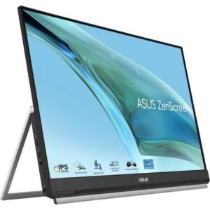 Monitor Portátil Asus ZenScreen MB249C 23.8"/ Full HD/ Multimedia/ Regulable en altura/ Negro