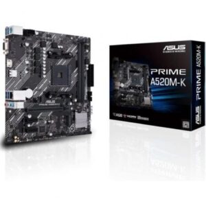 Placa Base Asus Prime A520M-K Socket AM4/ DDR4/ PCIe 3.0/ Micro ATX