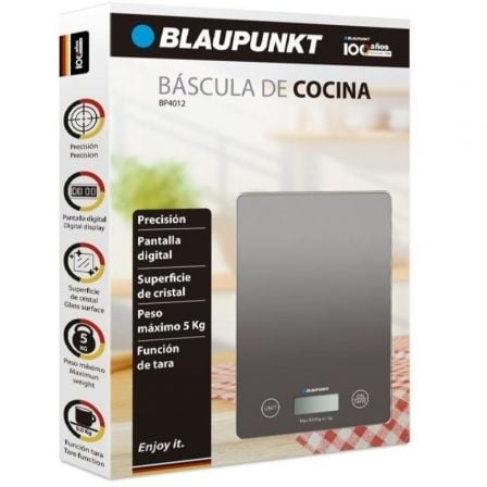 Báscula de Cocina Electrónica Blaupunkt BP4012/ hasta 5kg/ Gris - Imagen 2