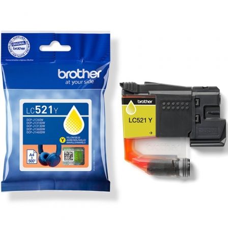 Cartucho de Tinta Original Brother LC521Y/ Amarillo - Imagen 3