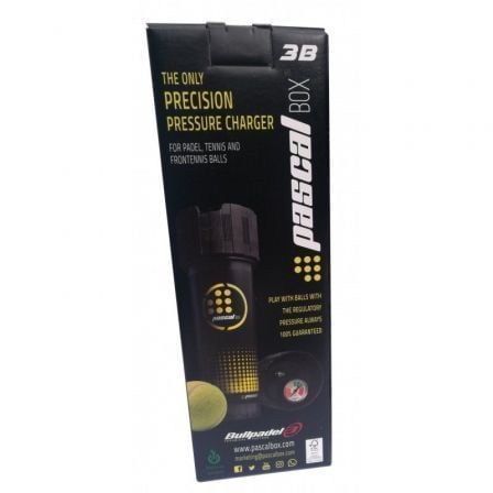 Presurizador para Pelotas de Pádel Bullpadel Pascal Box 3B/ Incluye Bomba Hinchadora/ Capacidad 3 uds - Imagen 4