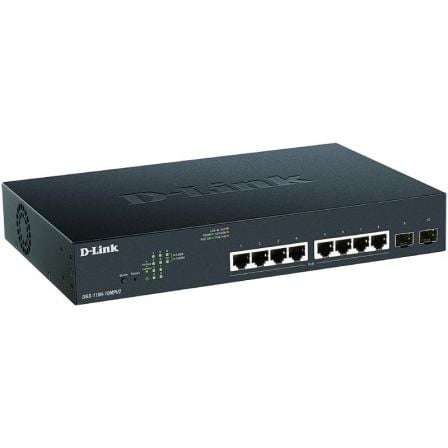 Switch D-Link DGS-1100-10MPV2 10 Puertos/ RJ-45 Gigabit 10/100/1000 PoE/ SFP - Imagen 2