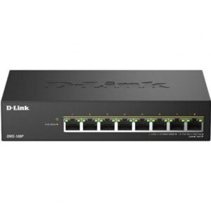 Switch D-Link DMS-108P/E 8 Puertos/ RJ-45 Gigabit 10/100/1000 PoE