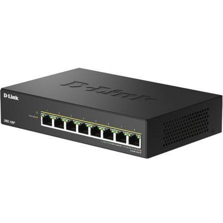 Switch D-Link DMS-108P/E 8 Puertos/ RJ-45 Gigabit 10/100/1000 PoE - Imagen 3