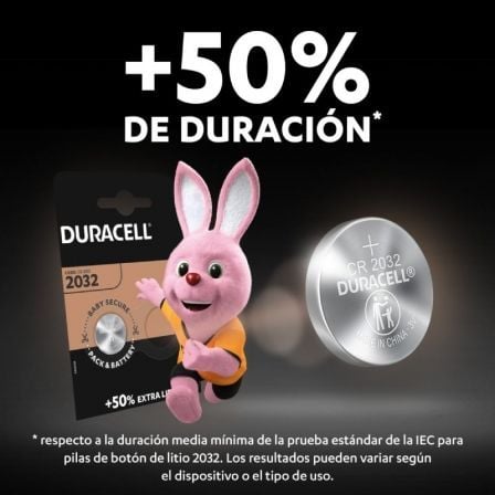 Pack de 5 Pilas de Botón Duracell DL2032B5/ 3V - Imagen 2
