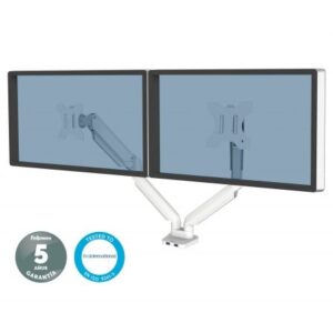Soporte de Mesa para 2 Monitores Fellowes 8056301/ Giratorio/ Inclinable/ hasta 8kg
