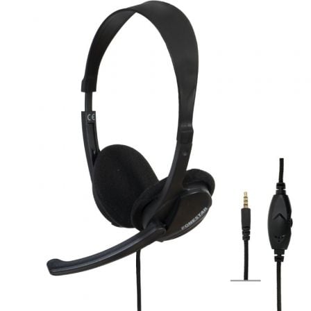 Auriculares Fonestar HOME-35 con Micrófono/ Jack 3.5/ Negros