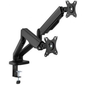 Soporte de Mesa para 2 Monitores Fonestar SMM-112PR/ Giratorio/ Inclinable/ hasta 9kg