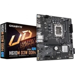 Placa Base Gigabyte H610M D3W DRR4 Socket 1700/ DDR4/ PCIe 4.0/ Micro ATX