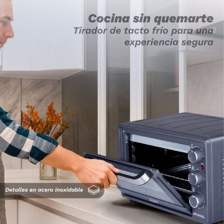 Horno de Sobremesa Grunkel HR-23EASY/ 1600W/ Capacidad 23L - Imagen 3