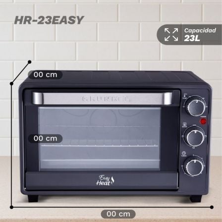 Horno de Sobremesa Grunkel HR-23EASY/ 1600W/ Capacidad 23L - Imagen 4