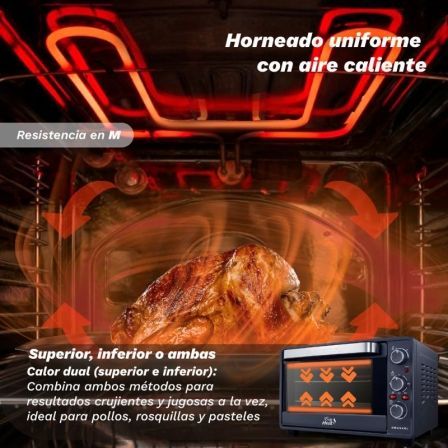 Horno de Sobremesa Grunkel HR-28COOK/ 1600W/ Capacidad 28L - Imagen 3