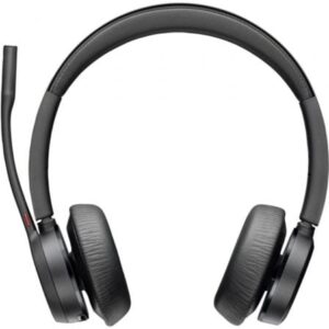 Auriculares Inalámbricos Poly Voyager 4320-M para Microsoft Teams + Adaptador BT700 + Base de Carga/ con Micrófono/ Bluetooth/ Negros