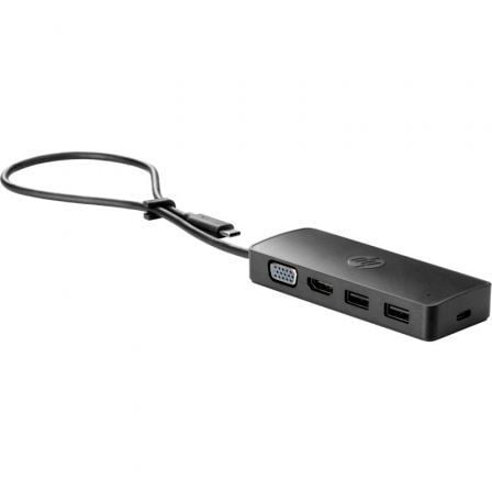 Docking USB 3.0 Tipo-C HP USB-C Travel G2/ 2xUSB/ 1xHDMI 4K/ 1xVGA