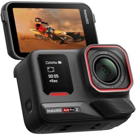 Cámara Digital Deportiva Insta360 Ace Pro 2 Pack de 2 Baterías/ 8K/ Ángulo de visión 180º/ Negra - Imagen 2