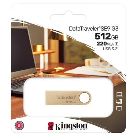 Pendrive 512GB Kingston DataTraveler SE9 G3 USB 3.2 - Imagen 2