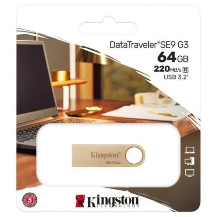 Pendrive 64GB Kingston DataTraveler SE9 G3 USB 3.2 - Imagen 2