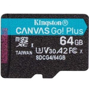 Tarjeta de Memoria Kingston CANVAS Select Plus 64GB microSD XC/ Clase 10/ 200MBs